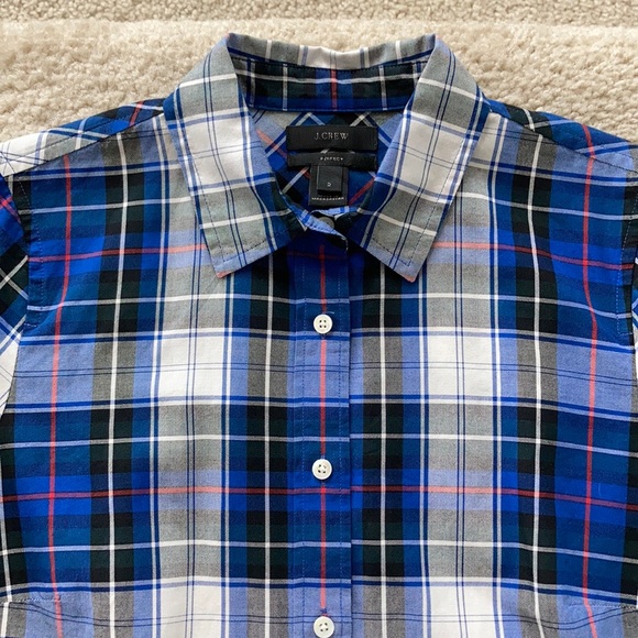 J. Crew Plaid Perfect Fit Shirt - Picture 3 of 7